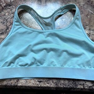 Victoria's Secret Aqua Racerback Sports Bra Womens L